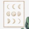 Paper Kept Shop | Katelyn Morse-Moon Phases Art Print (11" X 14")