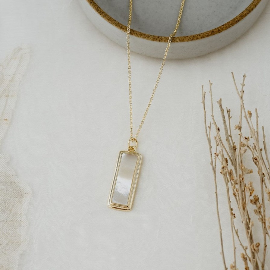 Adorn Kept Shop | Serephina Necklace (Mother Of Pearl)