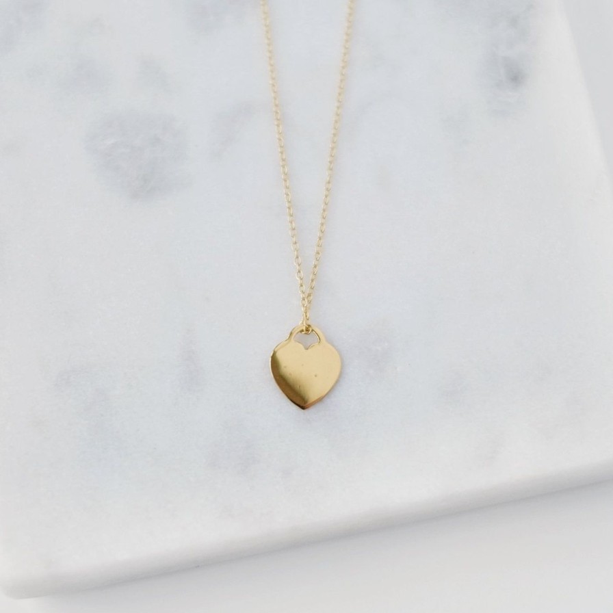 Adorn Kept Shop | 18K Gold-Plated Heart Necklace