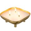 For The Home Kept Shop | Footed Tray Candle (S)-Amber Spruce