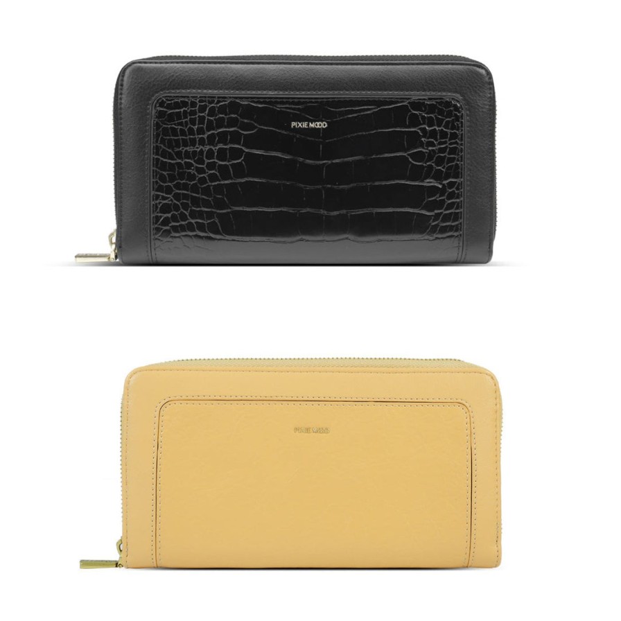 For The Home Kept Shop | Emma Recycled Vegan Leather Zip-Around Wallet