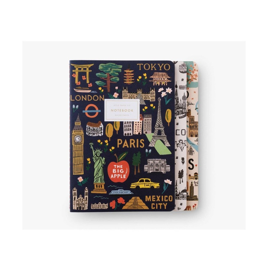 Paper Kept Shop | Assorted Set Of 3 Bon Voyage Notebooks