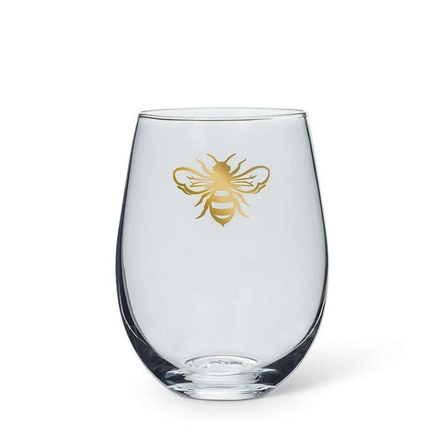 Kitchen Kept Shop | Gold Bee Wine Glasses (2 Types)