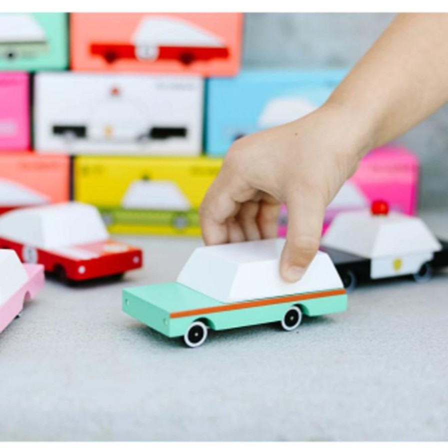 Family Life Kept Shop | Assorted Candylab Small Wooden Cars