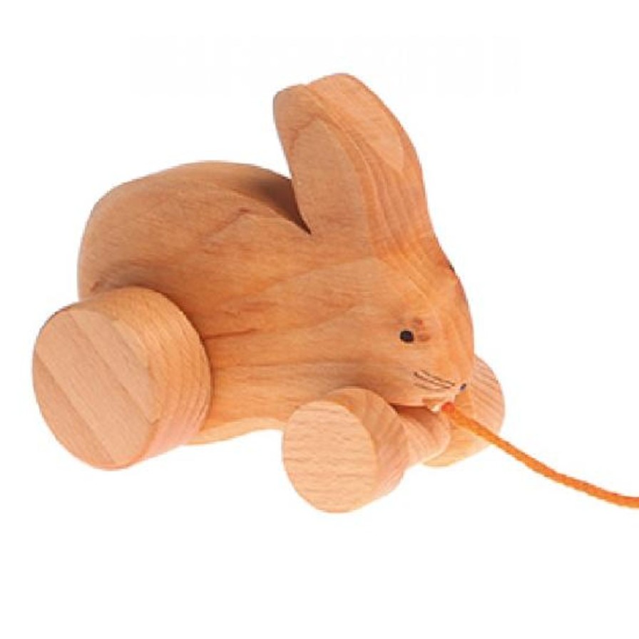 Family Life Kept Shop | Bobbing Rabbit-Wooden Pull Along Toy