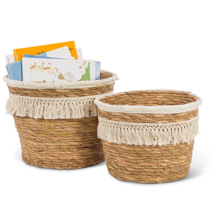 For The Home Kept Shop | Fringe Baskets (Set Of 2)