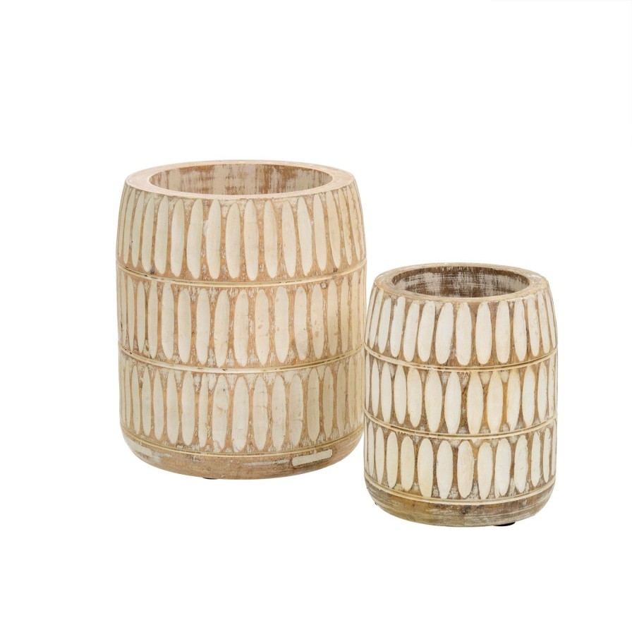 For The Home Kept Shop | Oslo Mango Wood Decor Pots