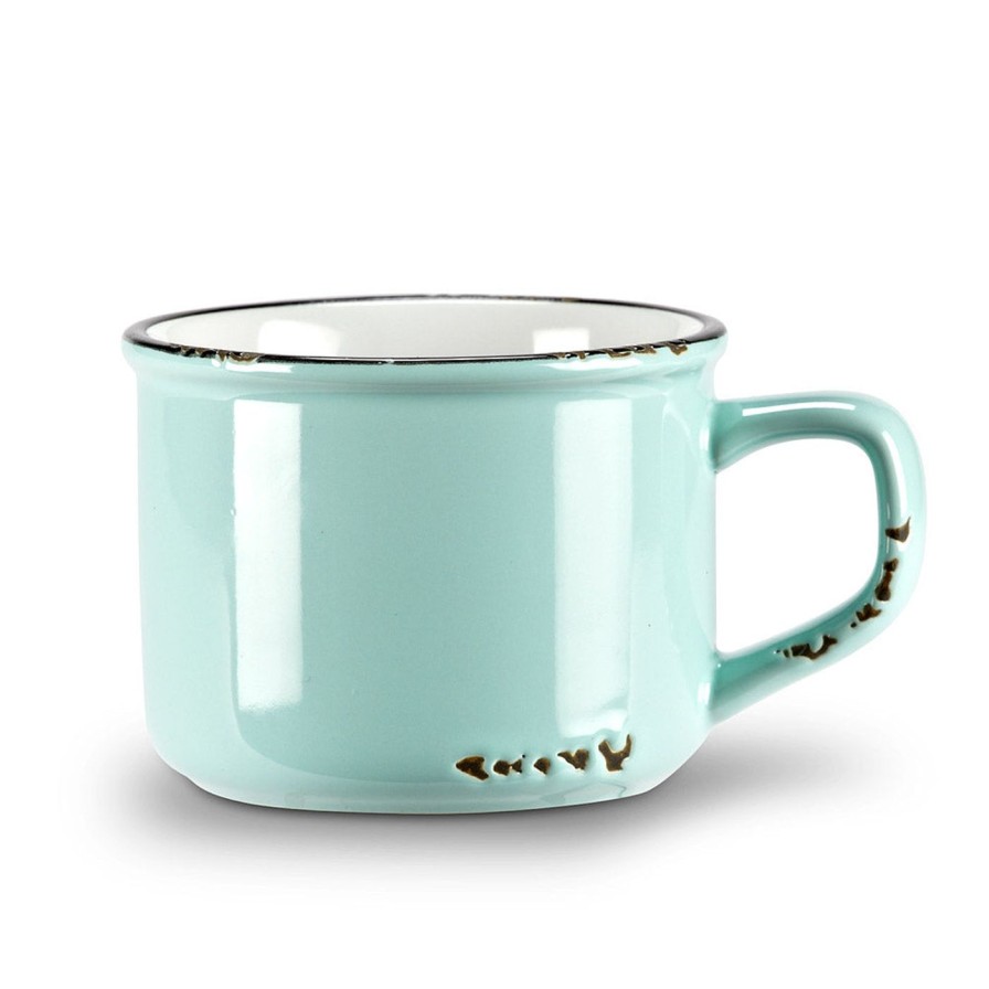 Kitchen Kept Shop | Mint Enamel-Style Cappuccino Mug